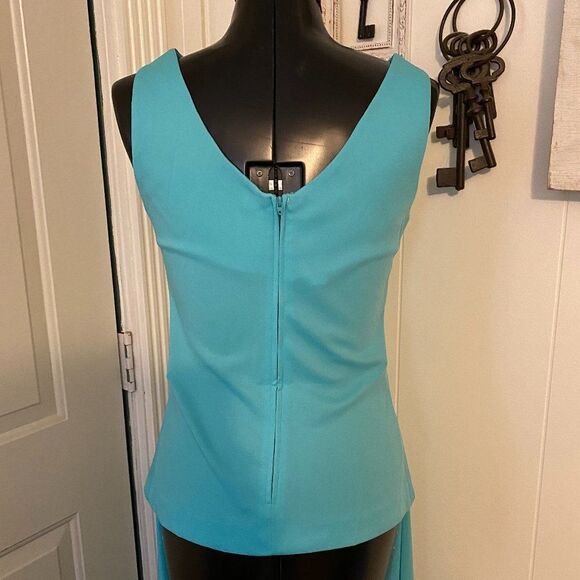 Vintage Kitty 60"s 70"s Turquoise 3 Piece Paint/Leisure Suit Size 10 - Picture 6 of 16